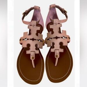 Tory Burch Phoebe Thong Sandals Elba Pink Quartz LIKE NEW